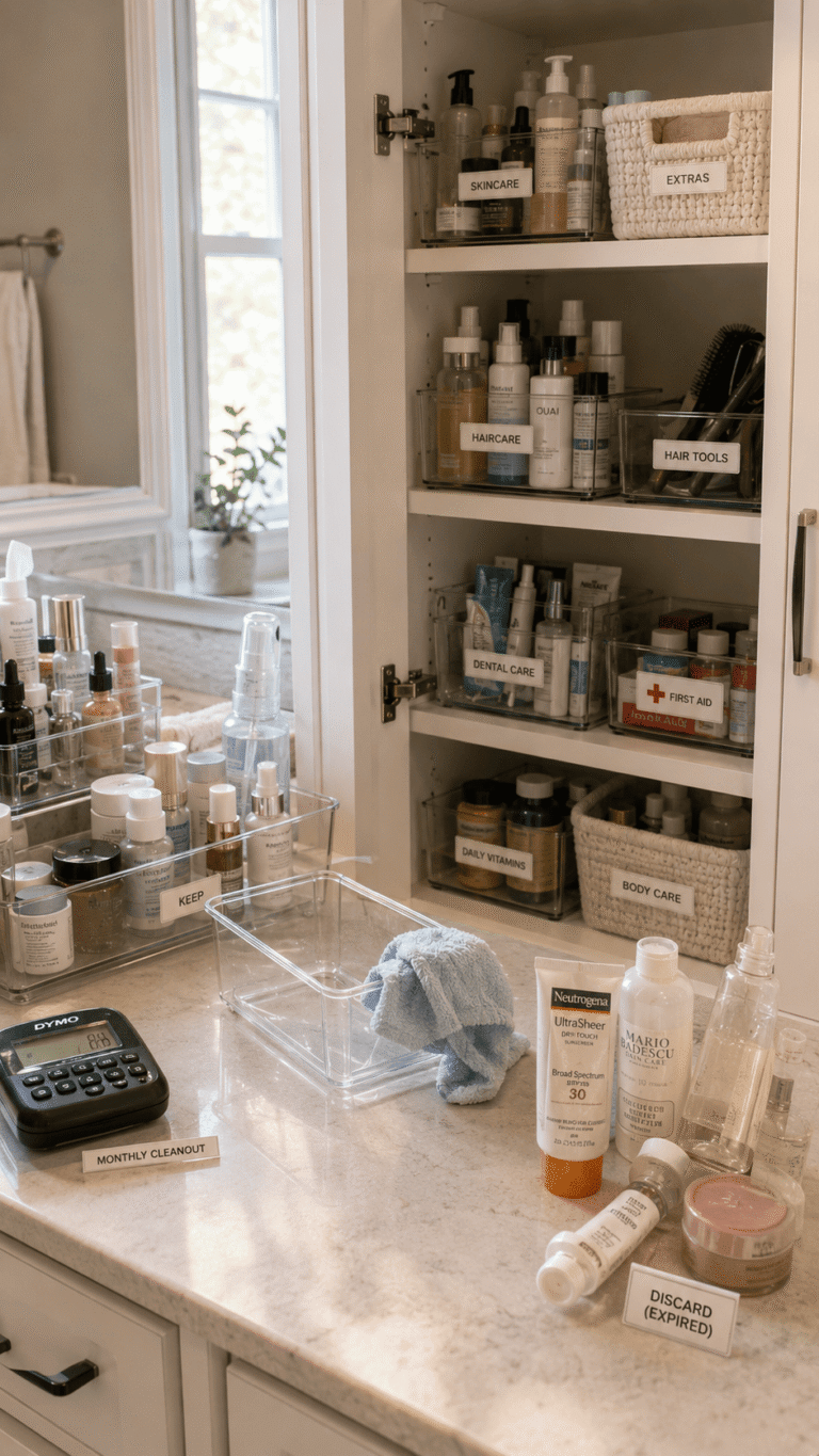 13 Bathroom Cabinet Organization Ideas That Will Make Your Morning Routine So Much Easier